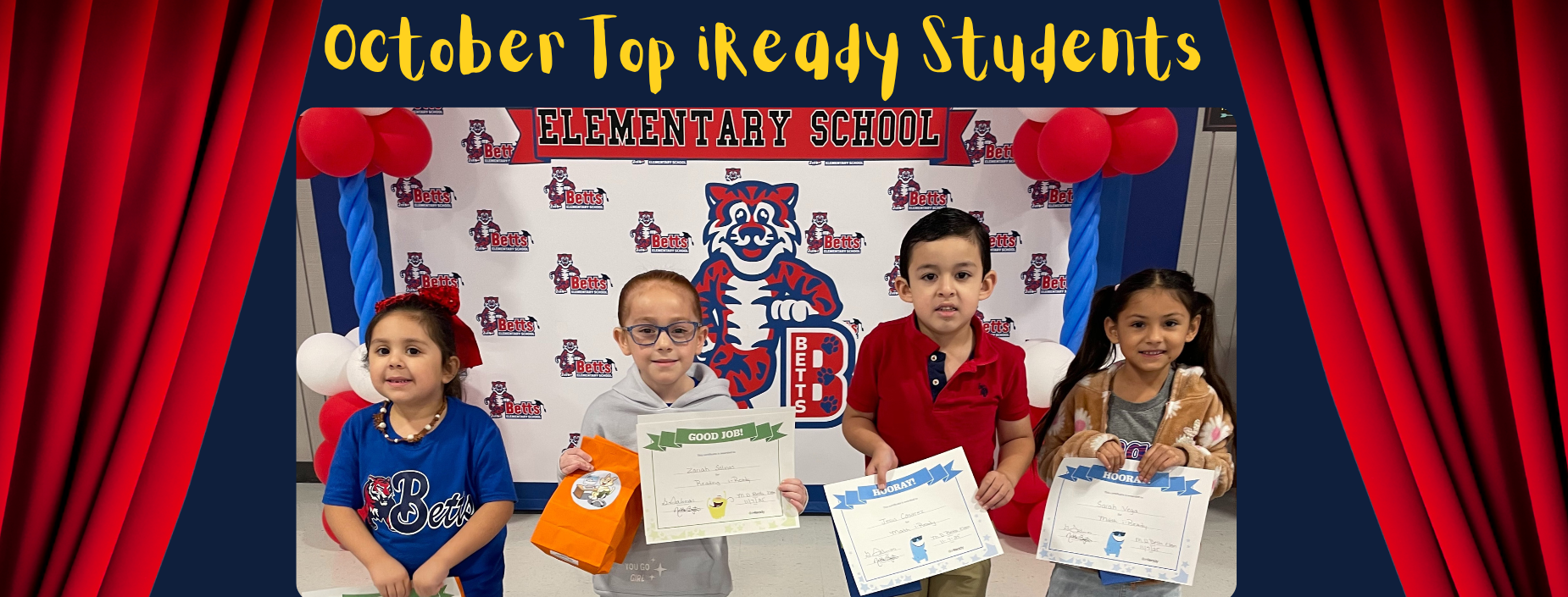 October Top iReady Students