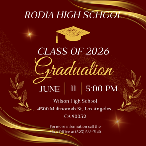 Graduation information flyer