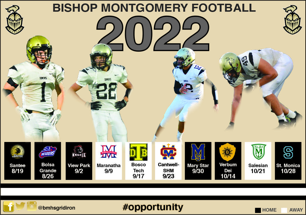 2022-schedule-football-bishop-montgomery-high-school
