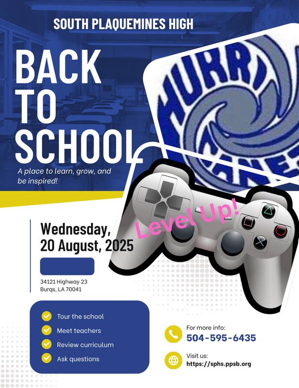Blue and Yellow Modern Junior High School Open House Flyer A4.png