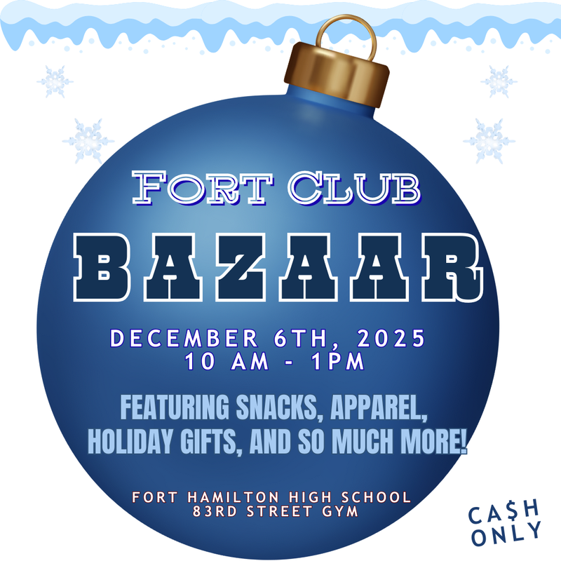 Fort Club Bazaar - December 6th, 2025  10 am - 1pm