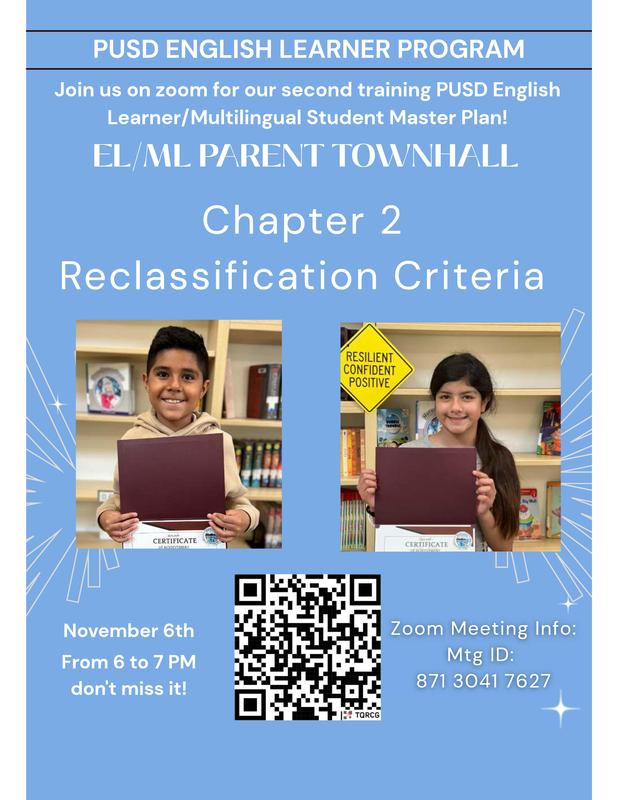 EL/ML Parent Townhall Meeting, 11/6/25