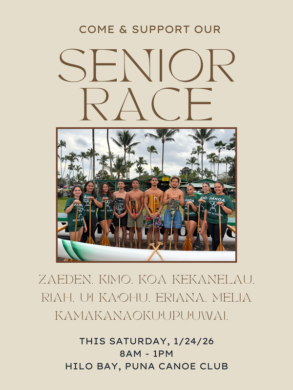 Paddling Senior Race Flyer