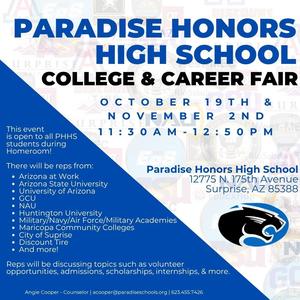 college and career fair flyer