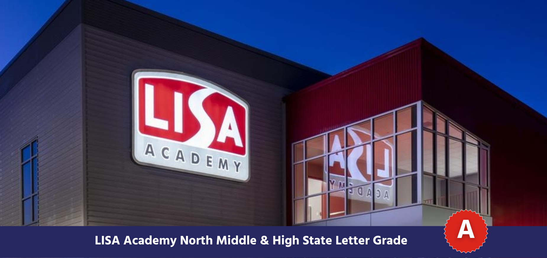 LISA Academy north middle & high state letter grade