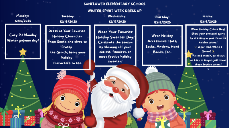 Winter Spirit Dress Up Week!