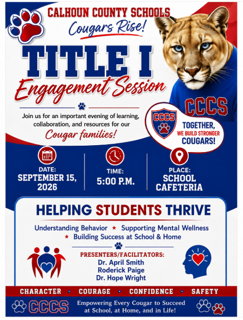 Flyer about a Title I Engagement Session