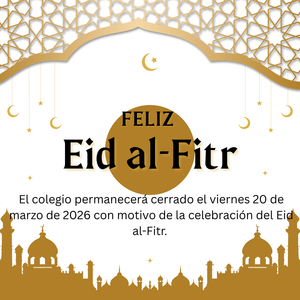 Spanish- mustard color dot with picture of city