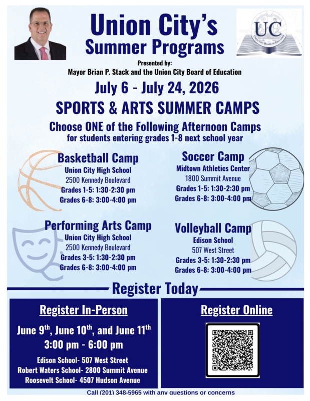 Union City Summer Program Flyer