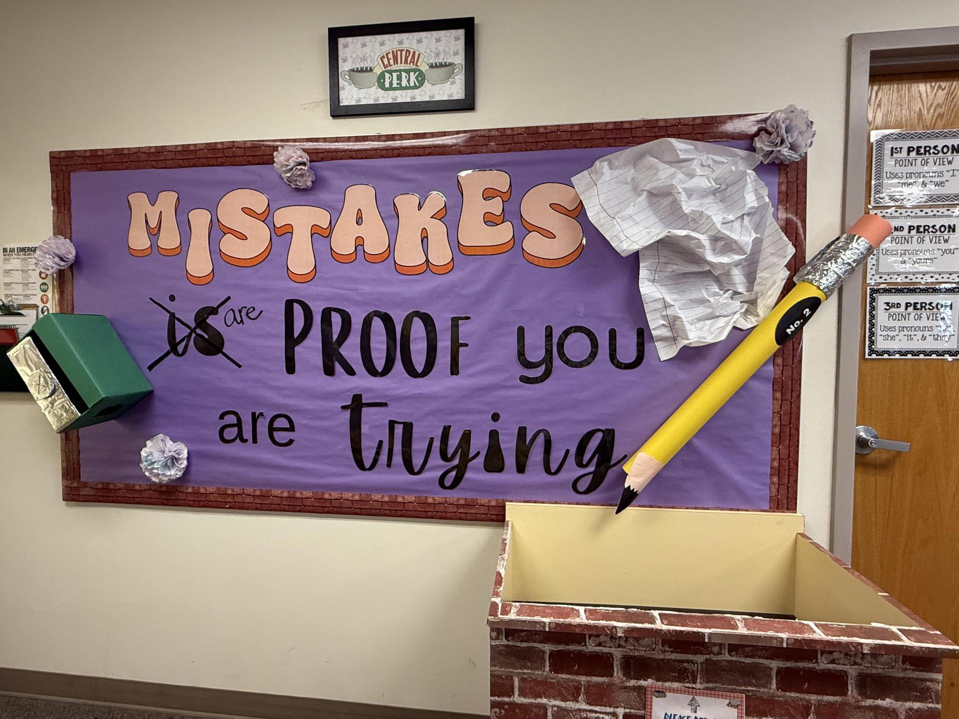 Mistakes happen, learn from them