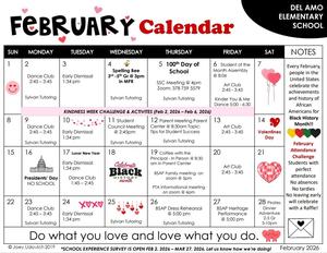 February Calendar