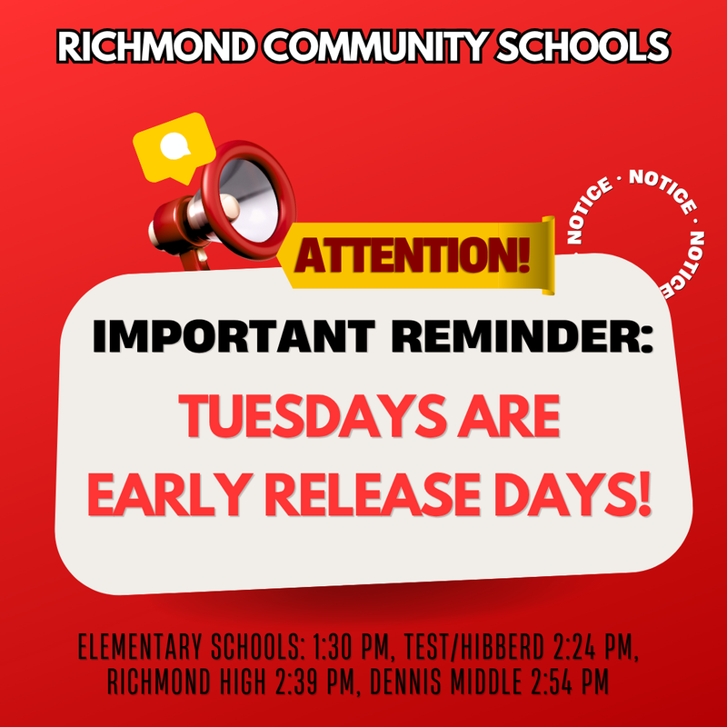 Tuesday Early Release Day