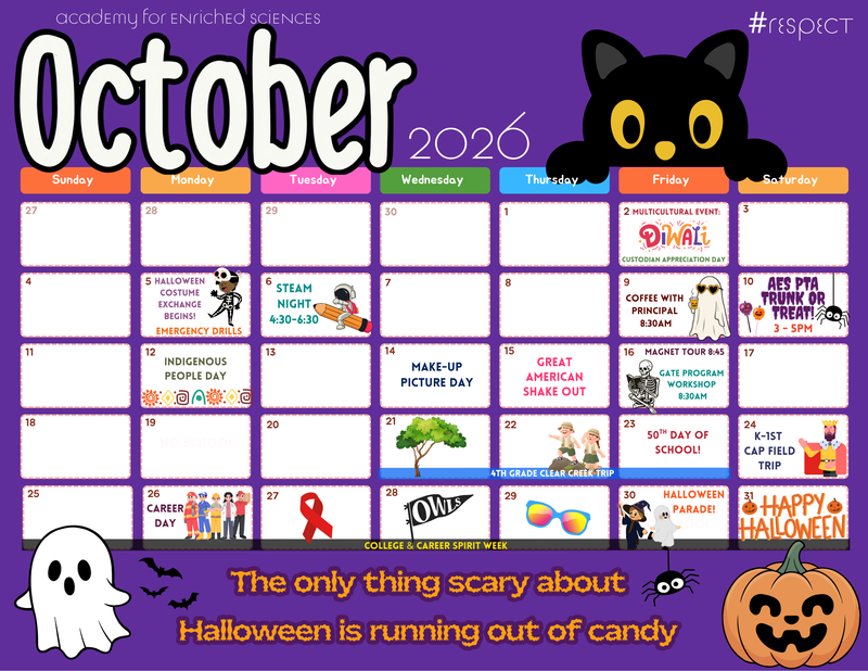 October Calendar