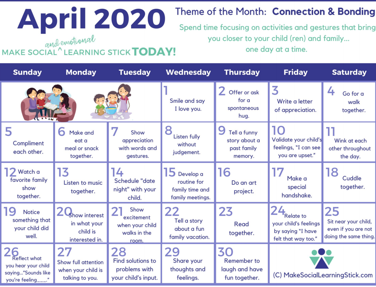 Social Learning Calendar