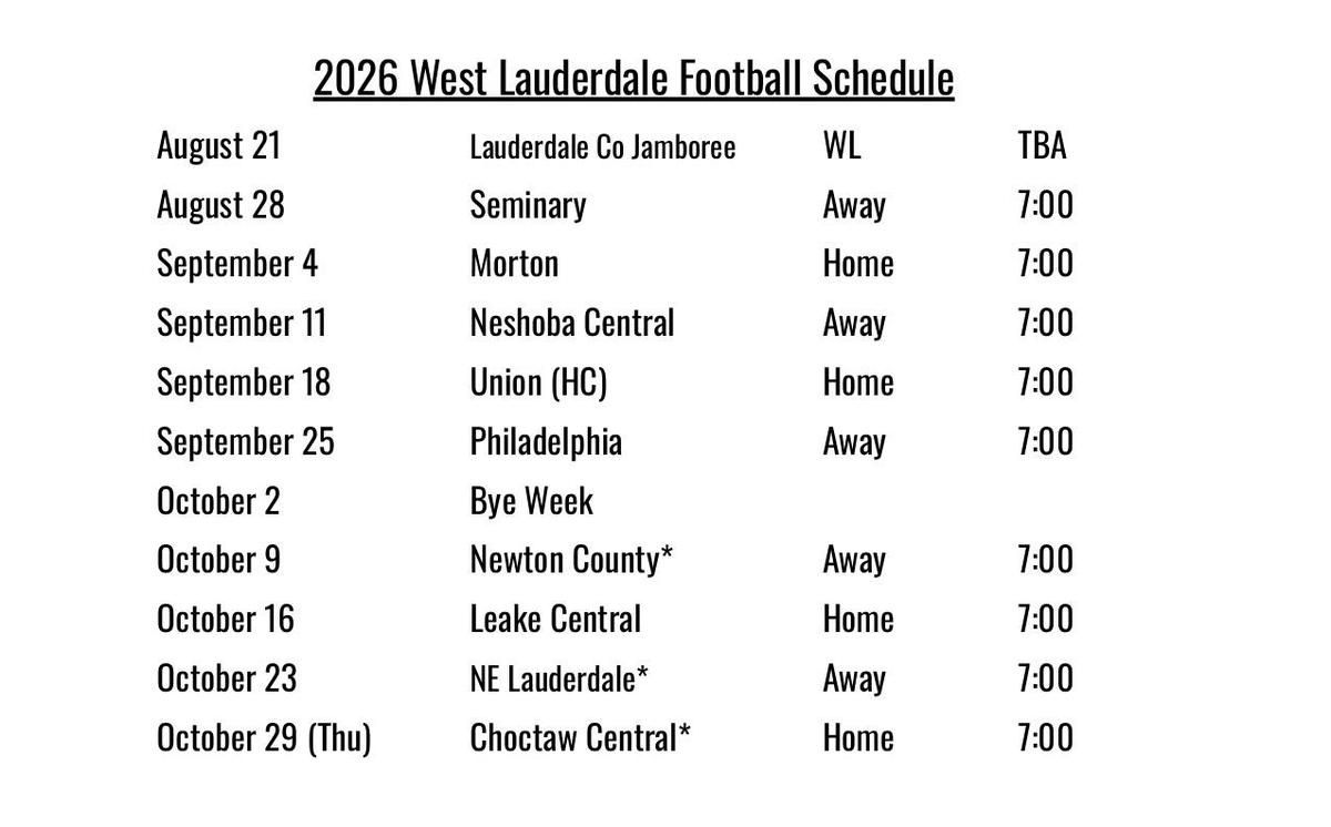 football schedule