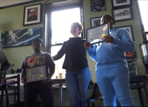 St. Louis Mayor Cara Spencer with Boys