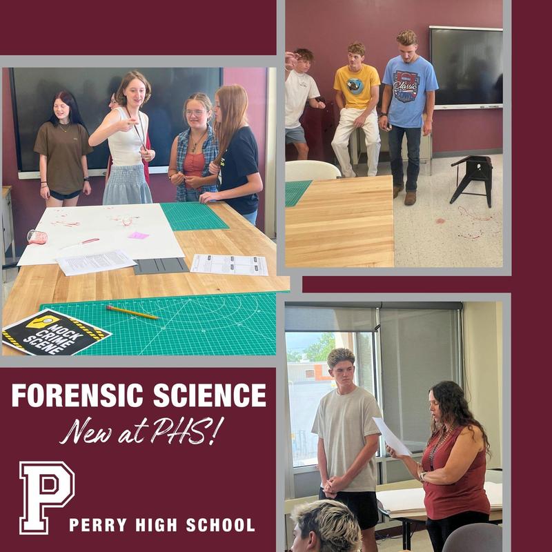 Perry High School Forensic Science Class