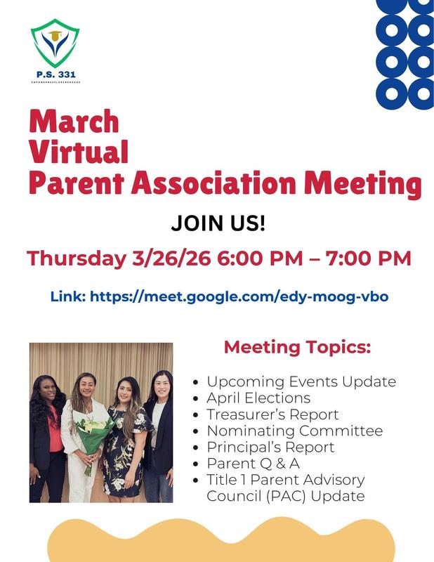March Parent Association Meeting