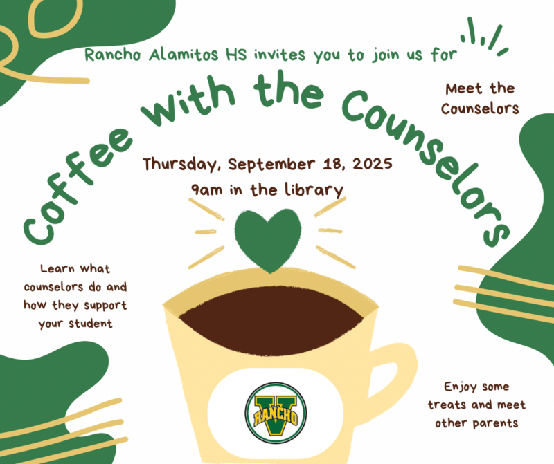 Join us for Coffee with the Counselors!