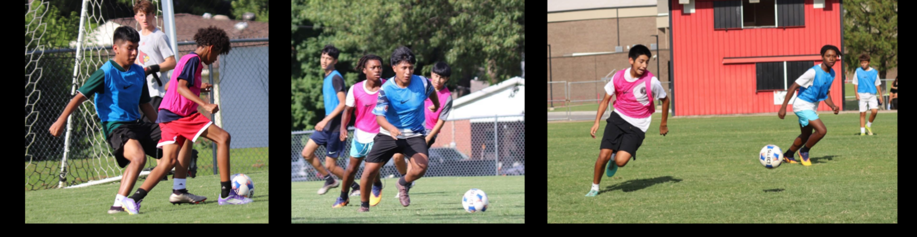 The MHS Boys Soccer team putting in the work on the field to prepare for a great season.