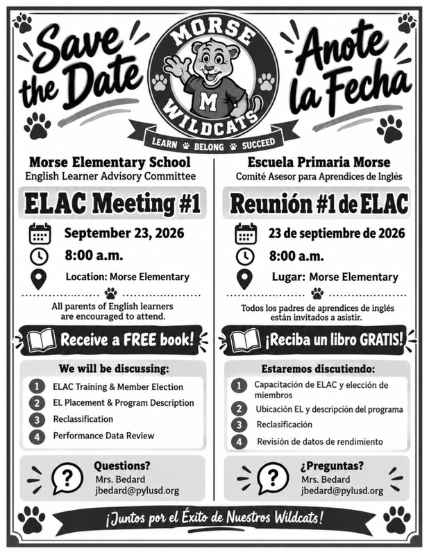 ELAC Meeting #1: September 23, 2026