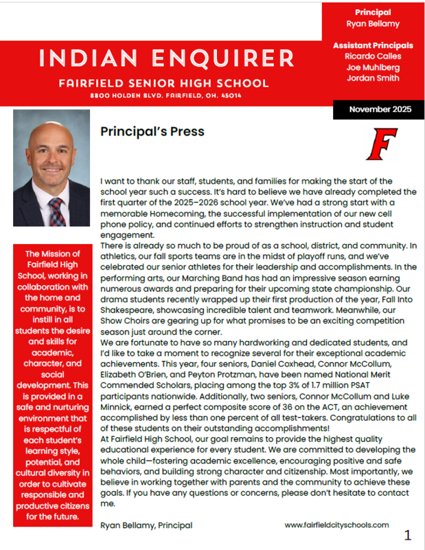 This is the cover of the Indian Enquirer for November.