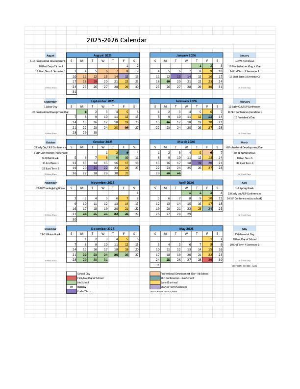 2025 - 2026 Calendar Featured Photo