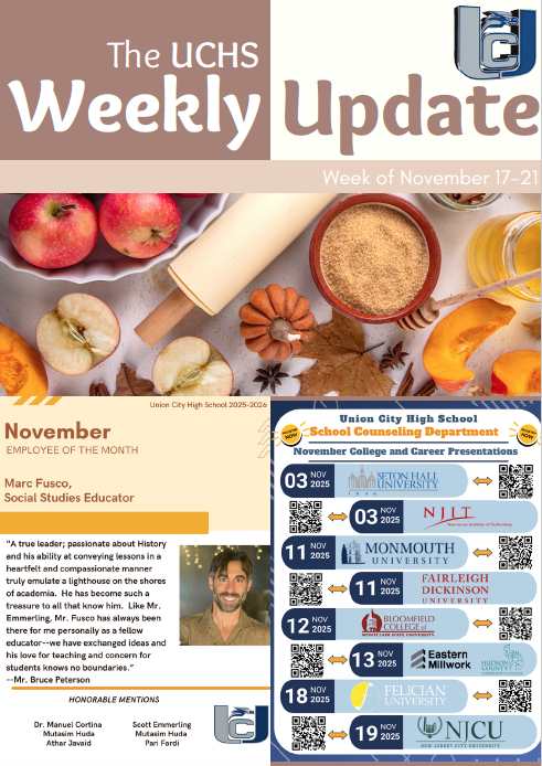 The UCHS Weekly Update: November 17-21, 2025