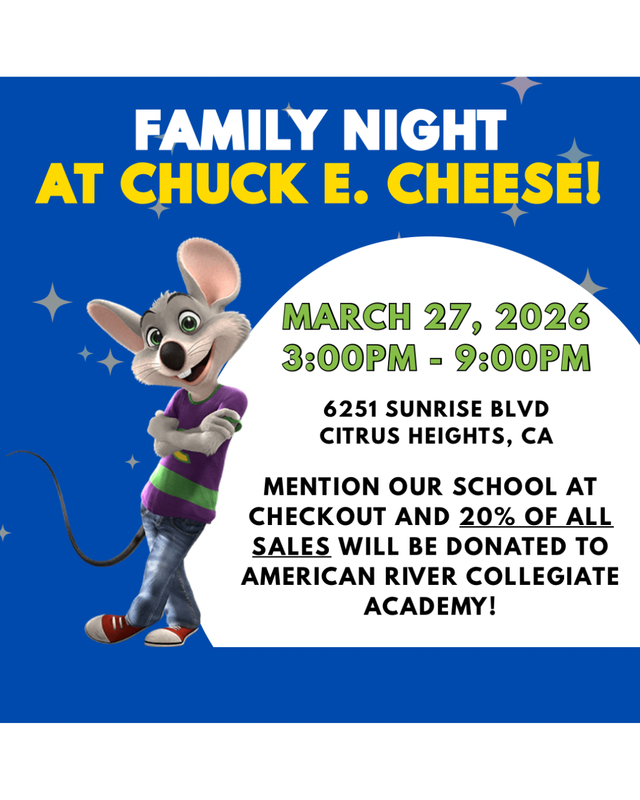 family night at chuck e cheese march 27, 2026 3:00pm- 9:00pm