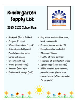 School Supply List