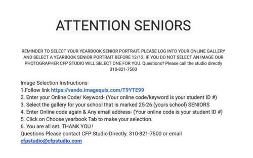 Senior Portrait Selection