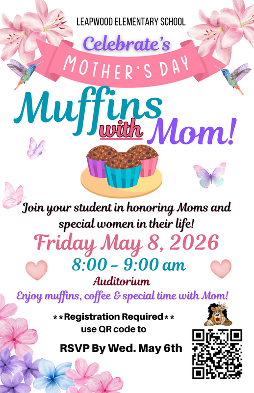Muffins with Mom flyer