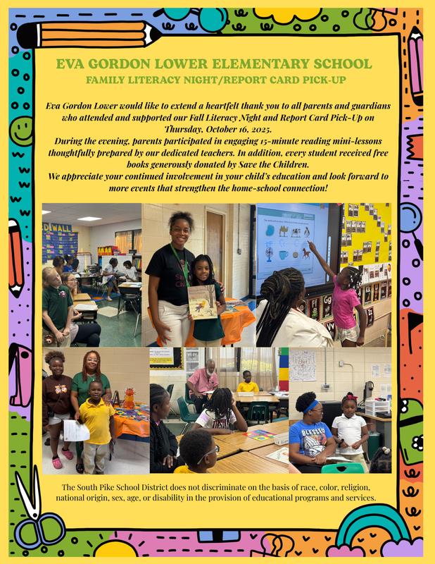 spsd egl literacy night
