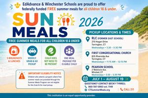 Flyer for Grab and Go Summer Meals for Kids
