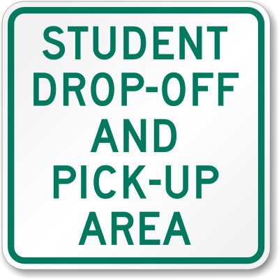 Dropoff Sign