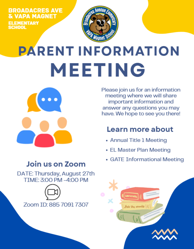 Parent Information Meeting