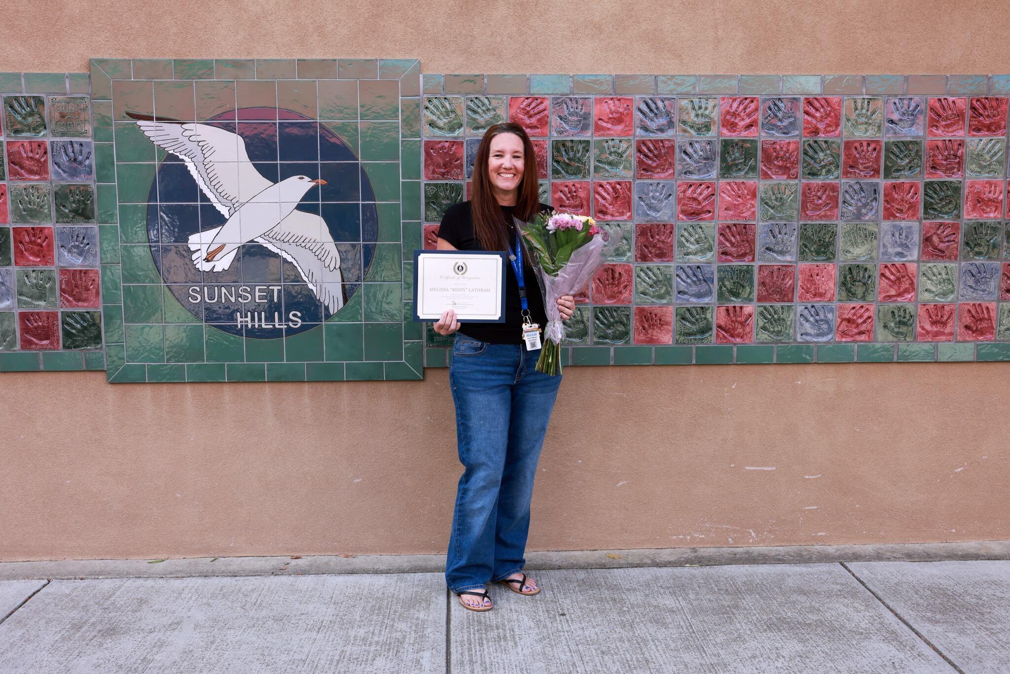 Melissa Lathram, Instructional Assistant at Sunset Hills Elementary School