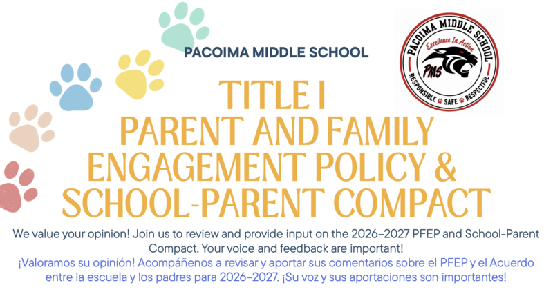Title I Parent & Family Engagement Policy & School-Parent Meeting! Featured Photo