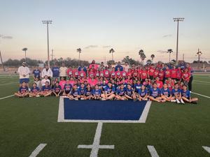 VMHS Feeder girls flag football participants