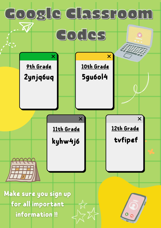 Google Classroom codes