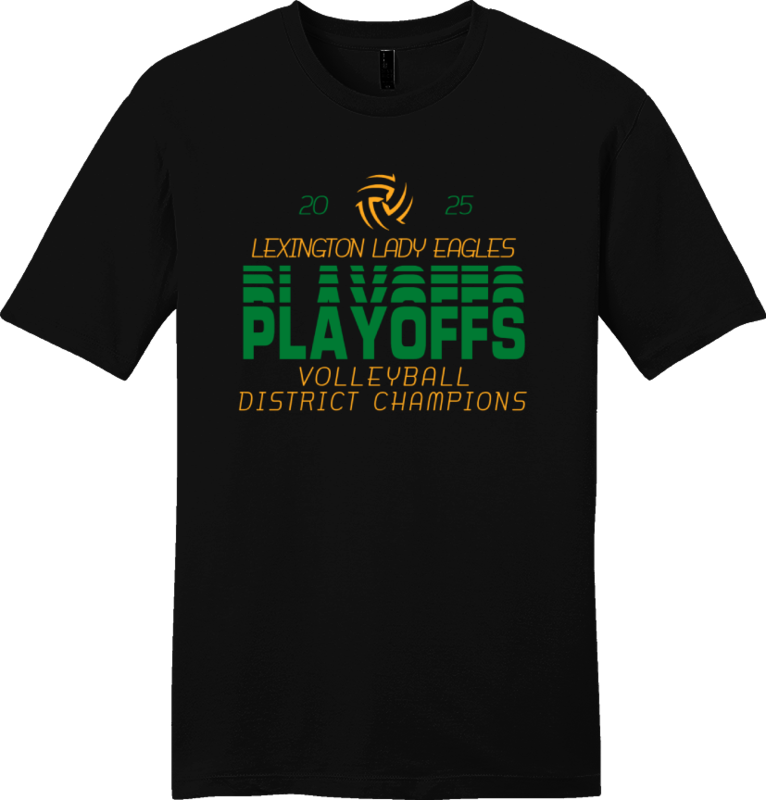 Lady Eagle Volleyball Black Playoffs T-Shirt