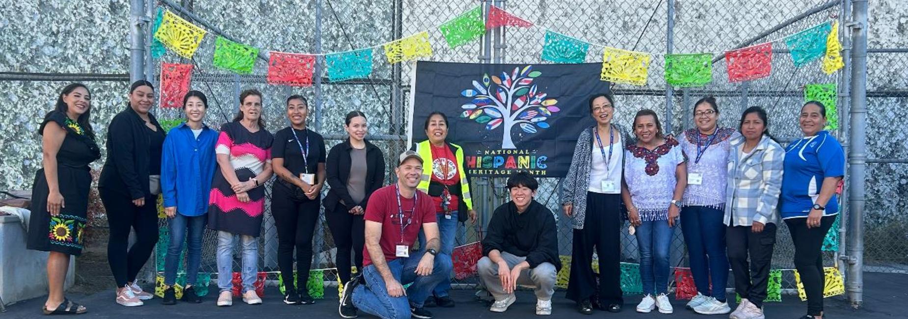 Parents at Hispanic Heritage Celebration.