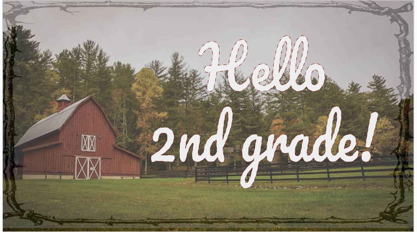 Hello 2nd grade!