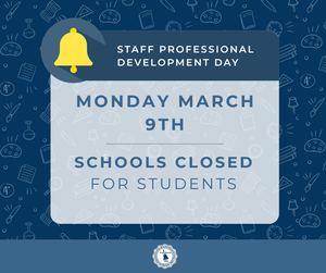 No School Monday March 9, 2026