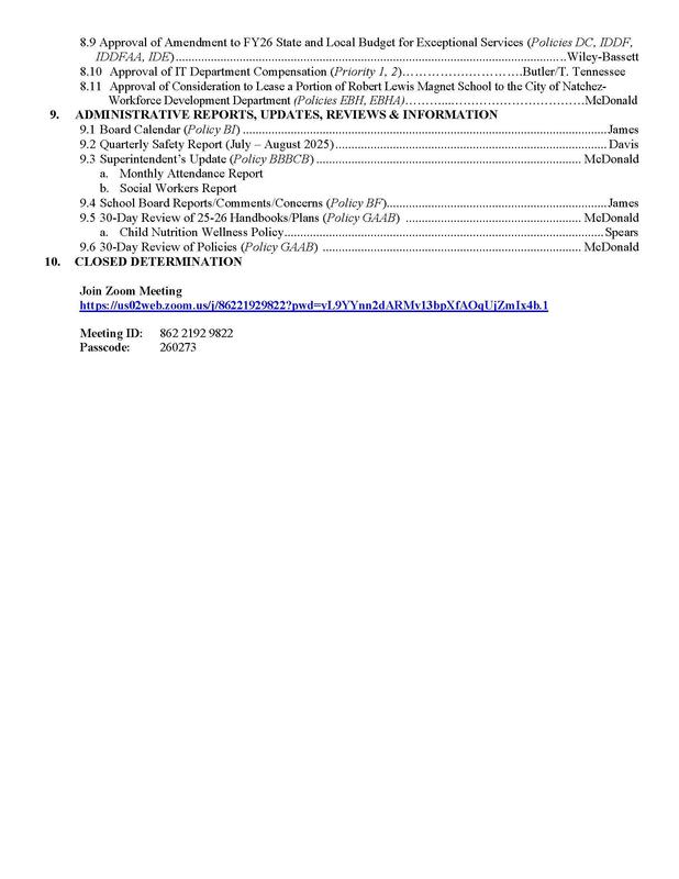 Agenda Page 2