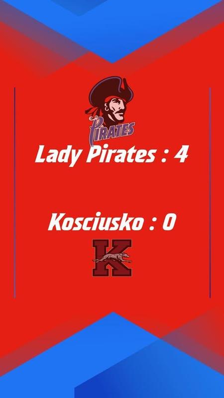 The Lady Pirates win the second game of the Richland Showcase