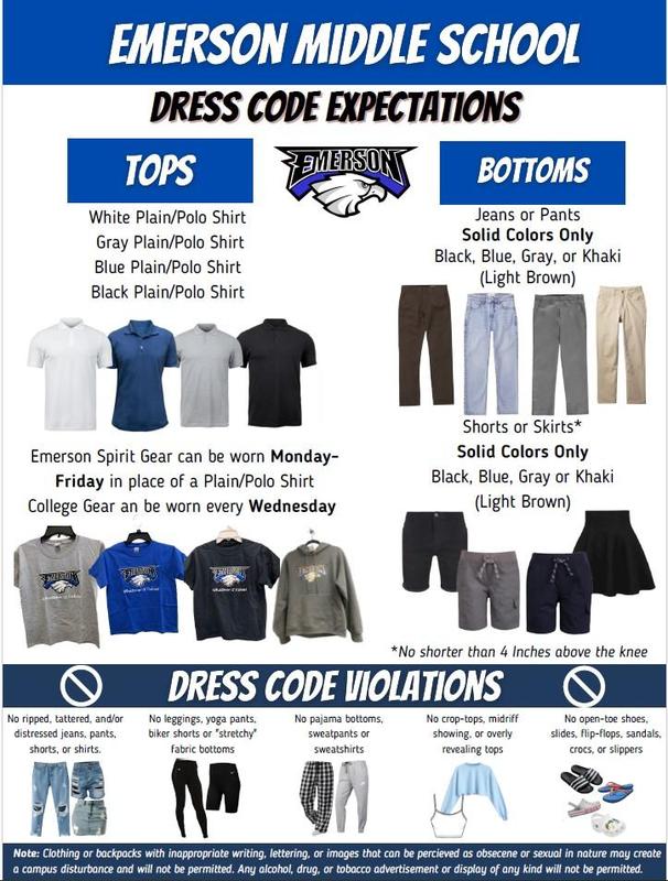 Emerson Dress Code Expectations 2026-2027