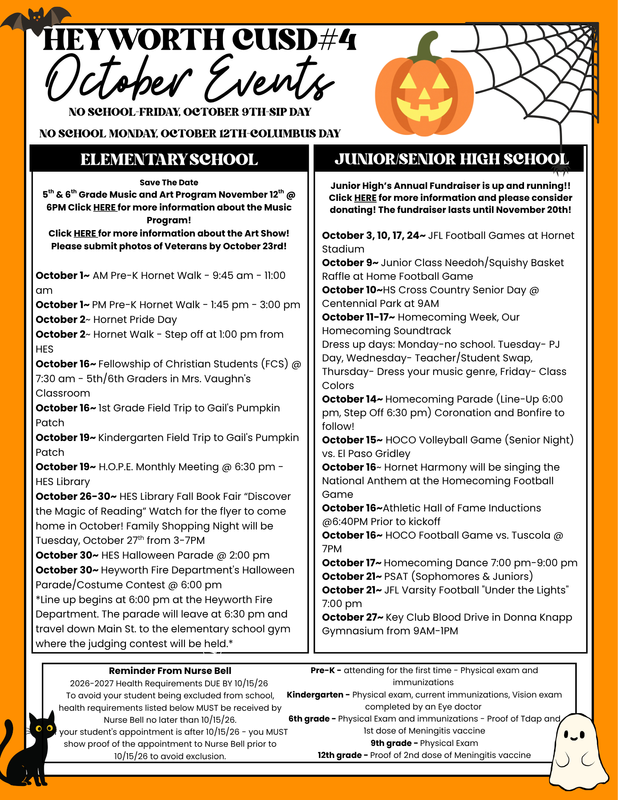 October Events
