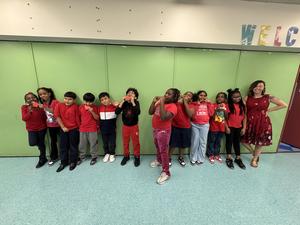 Team apple with grade 4