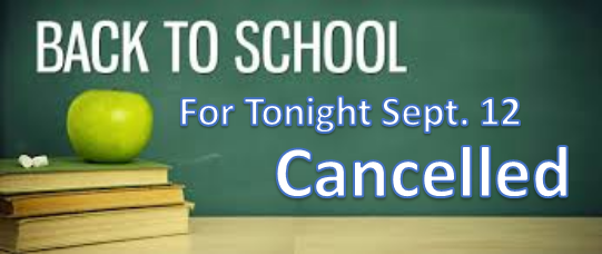 CANCELLED - Back to School Night Featured Photo